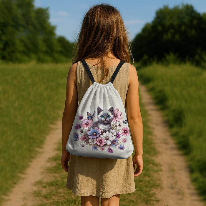 CUTE ANIMALS wz.8 - panel (60cm x 50cm) teplákovina počesaná s elastanem ITY