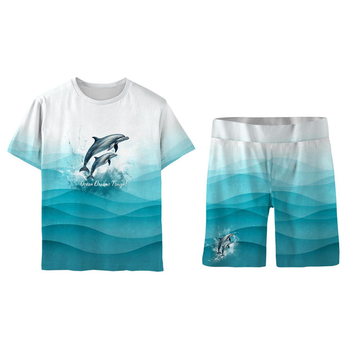 CHILDREN'S PAJAMAS "ADA" - CUTE ANIMALS WZ.6 - sewing set (122/128)