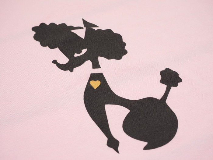 POODLE "S" / B-12 pale pink / MINIMAL - panel single jersey TE210