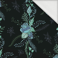 RŮŽE VZ. 6 / černá - teplákovina s elastanem ITY