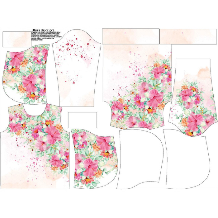 KINDER HOODIE (ALEX) - STOCKROSEN M. 2 - Sommersweat (98/104)