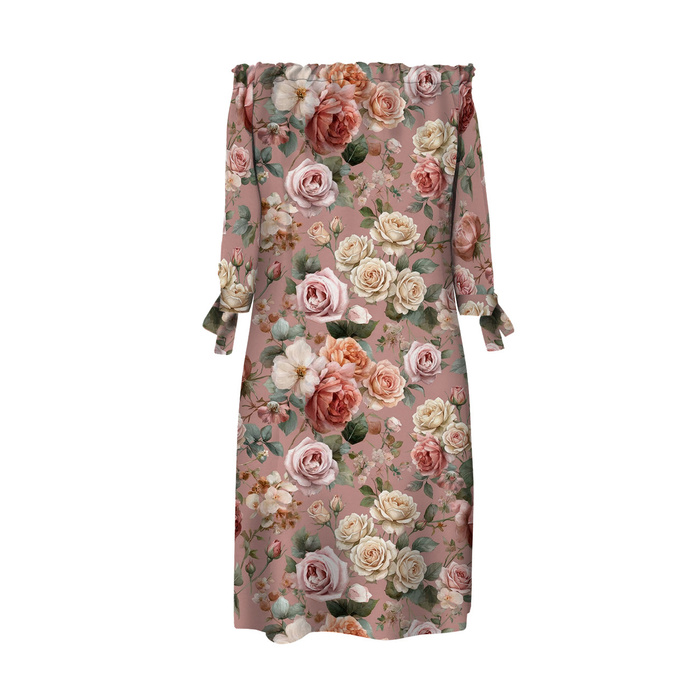 DRESS "CARMEN" - FLOWERS WZ. 72 - crepe S