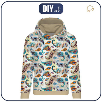 CLASSIC DAMEN HOODIE (POLA) - BOHO PAISLEY - Sommersweat
