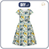 KINDER KLEID "MIA" (122/128) - Butterfly & Flowers wz.8 - Nähset