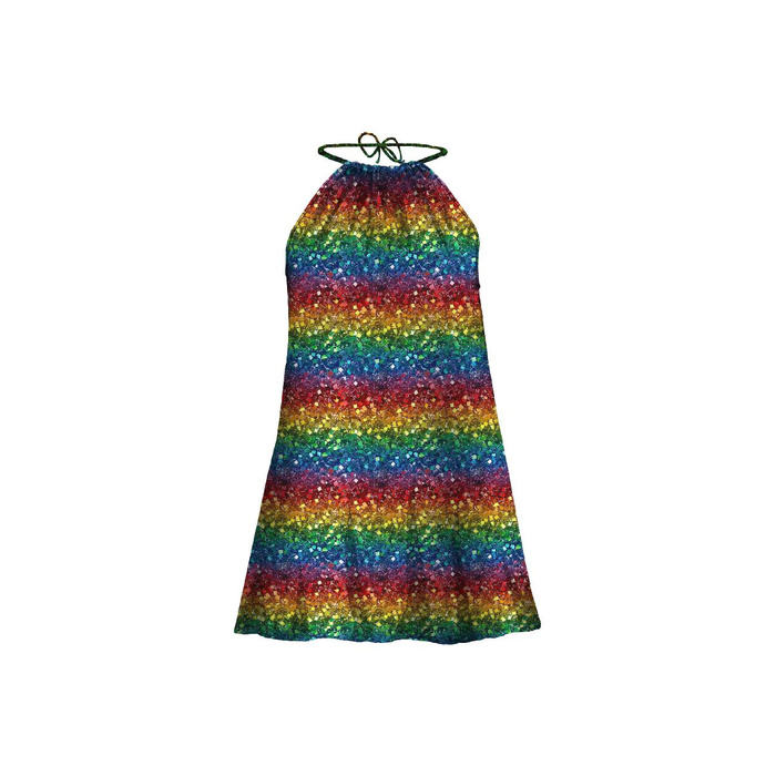 HOLOGRAPHIC RAINBOW wz. 2- single jersey with elastane ITY