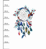 WATERCOLOR DREAMCATHER - panel (75cm x 80cm) Waterproof woven fabric