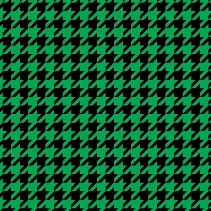 BLACK HOUNDSTOOTH / green