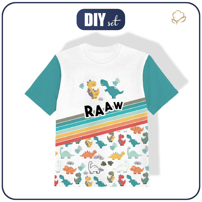 KINDER T-SHIRT- DINO / RAAW - Single Jersey (104/110)