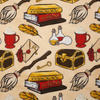 MAGIC MIX PAT. 3 (MAGIC SCHOOL) / beige - Cotton woven fabric