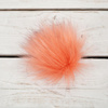Eco fur pompom 9cm - peach