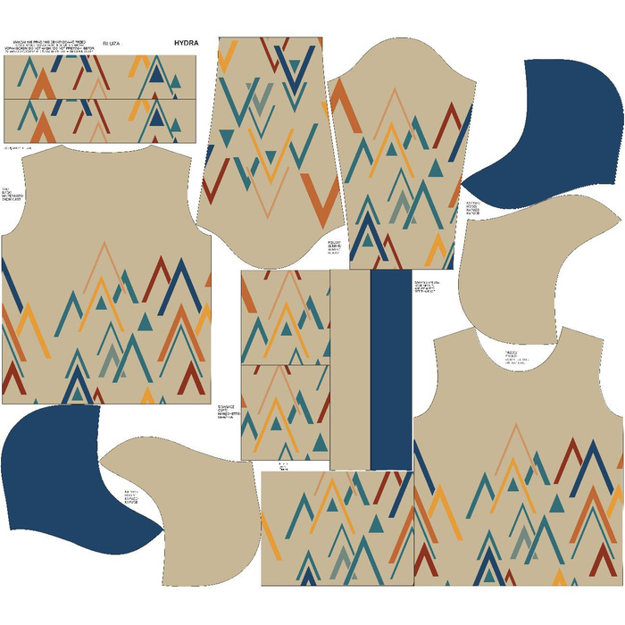 UNISEX HOODIE (HYDRA) - AMONG THE PEAKS - sewing set (158/164)