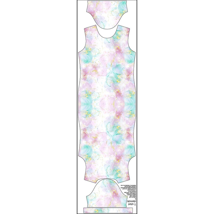 WOMEN’S T-SHIRT (XXXL) - ALCOHOL PASTEL WZ.1 - sewing set