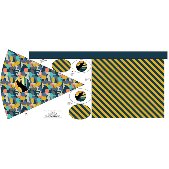 Schultüte - CAMOUFLAGE BUNT Ms. 2 - groß