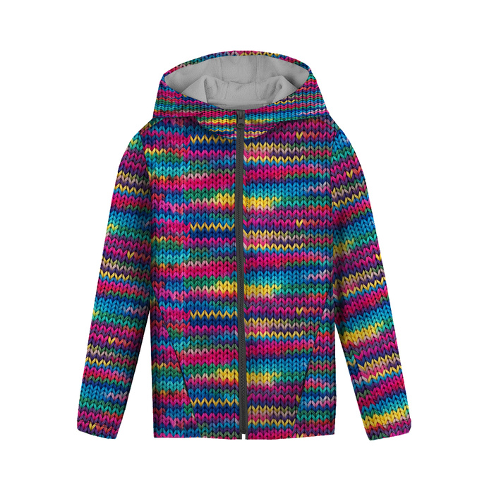 KINDERJACKE BUNNY (ZOE) - RETRO GEOMETRIC WZ. 9 - Nähset
