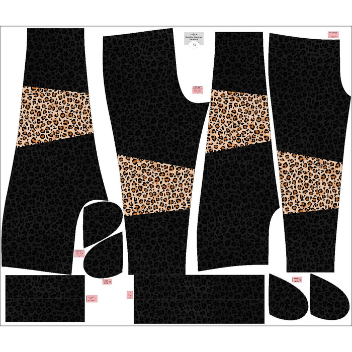 DAMEN JOGGINGHOSE (NOEMI) - LEOPARD / SPRENKEL - Nähset XL
