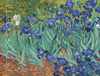 IRISES (Vincent van Gogh) - dress panel Linen 100%