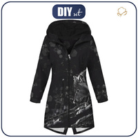 DÁMSKÁ BUNDA PARKA (ANNA) - Arktický vlk - sada šití L