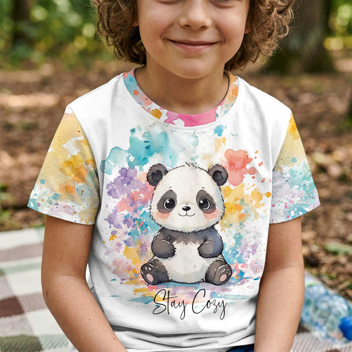 CUTE PANDA - panel (60cm x 50cm)   Baumwoll Webware