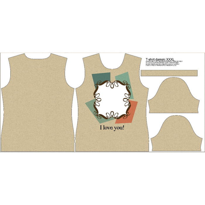 DAMEN T-SHIRT - I LOVE YOU MS. 4 - MIT IHREM EIGENEN FOTO  - Nähset 