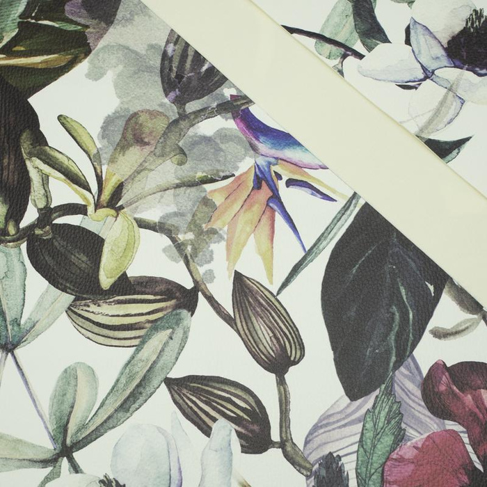 PARADIESBLUMEN - dickes geprägtes Kunstleder