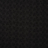 DAISIES / black - Embroidered cotton fabric