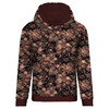 BLUZA DAMSKA "POLA" (XXXL) CLASSIC Z KAPTUREM - FLOWERS WZ.10/ Mocha Mousse - zestaw do uszycia 