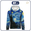 BLUZA DAMSKA (POLA) CLASSIC Z KAPTUREM - GWIAŹDZISTA NOC (Vincent van Gogh) - zestaw do uszycia XL