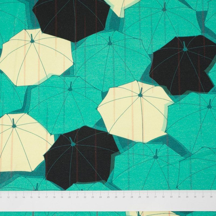 REGENSCHIRME IM REGEN - Viskose-Jersey WE210