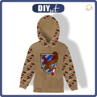 KINDER HOODIE (ALEX) - WAPPEN Ms. 3 (ZAUBERSCHULE)  - Nähset