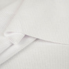 D-01 WHITE - Ribbed knit fabric