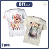 2-PACK - T-SHIRT DZIECIĘCY - BABY ANIMALS WZ. 1 - ZESTAW DO USZYCIA (104/110)