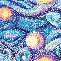 STARRY NIGHT - looped knit SP250