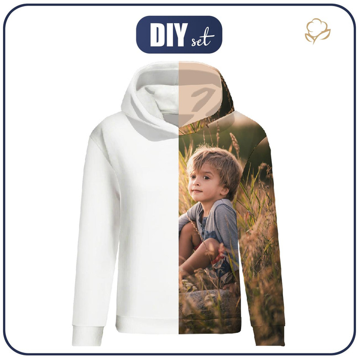 DÁMSKA MIKINA (POLA) S VLASTNÍM POTISKEM - Sada šití