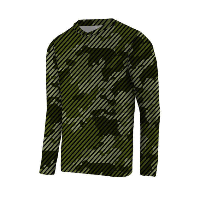 THERMO HERREN SET (STEVE) - CAMOUFLAGE / STREIFEN - Nähset M
