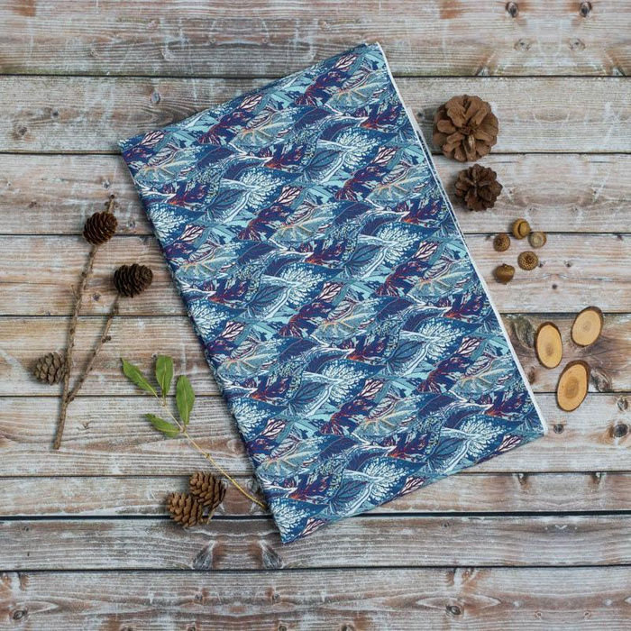 BLUE LEAVES (VINTAGE) - Nylon fabric Pumi