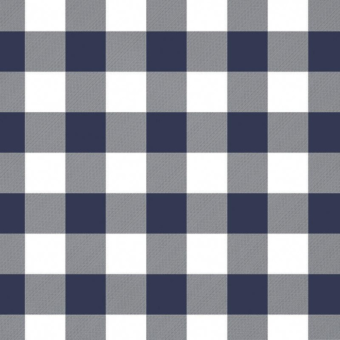 VICHY GRID NAVY / white - Viscose jersey WE210