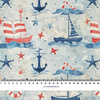 MARINE pat. 3 - Cotton muslin