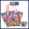 Taška XL s sáčkem 2 v 1 - WATERCOLOR FLORAL VZ. 5 - sada siti