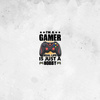 GAMER / weiß - Paneel (60cm x 50cm) Wintersweat angeraut mit Elastan ITY