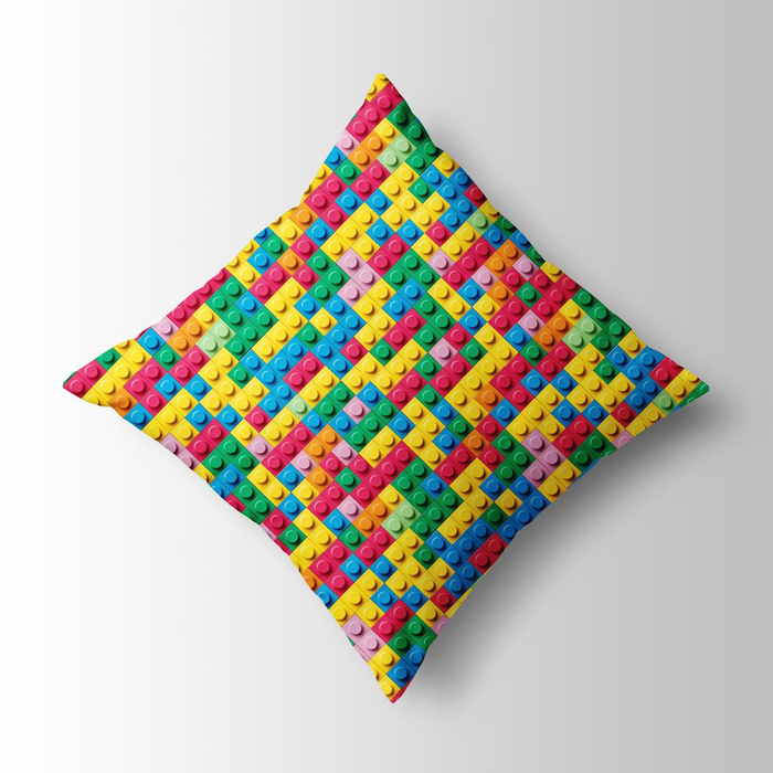 COLORFUL BLOCKS PAT. 3- Upholstery velour 