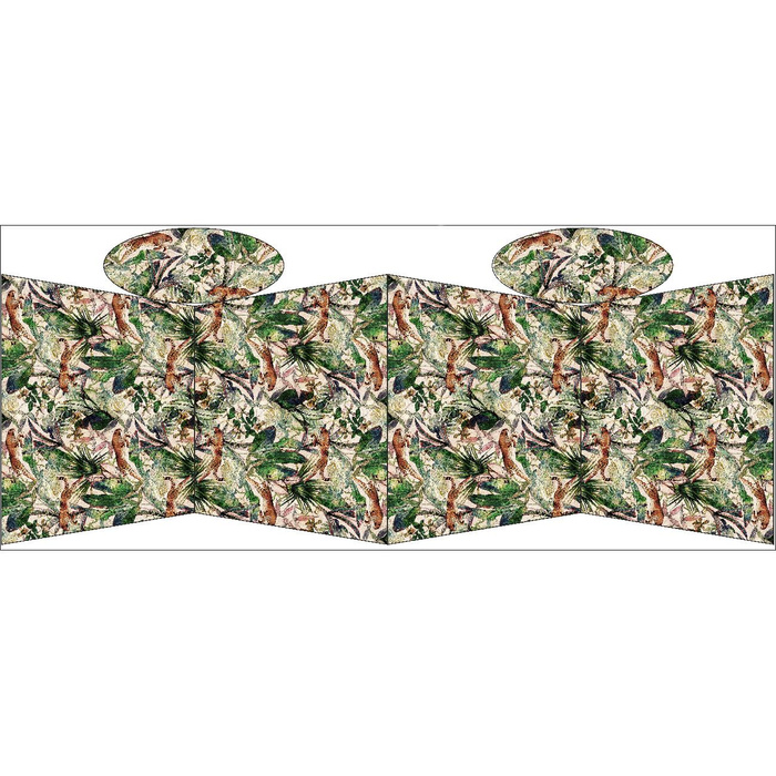 TOTE BAG - CHEETAH / leaves - sewing set