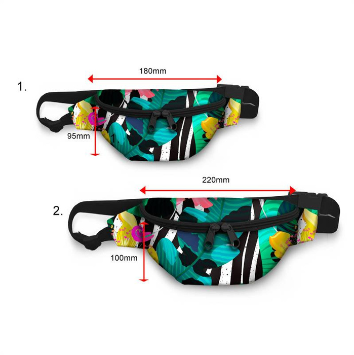 HIP BAG - TROPICAL LILIES - big