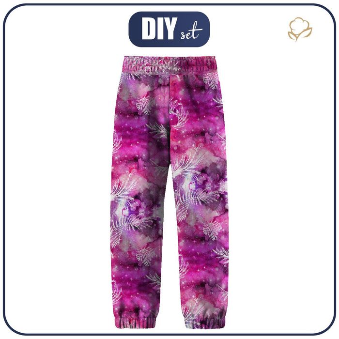 CHILDREN'S SOFTSHELL TROUSERS (YETI) - WINTER GALAXY PAT. 1 - sewing set (134/140)