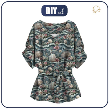 KIMONO BLUSE - SEA WORLD M. 1 - Nähset