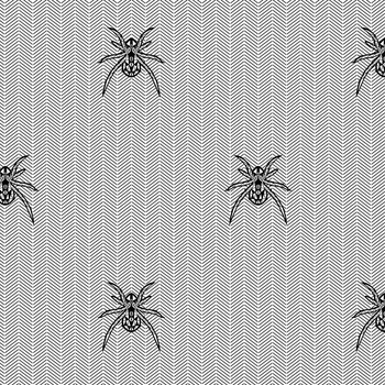 SPIDERS / NIGHT CALL / white- Upholstery velour