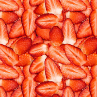 STRAWBERRIES - Waterproof woven fabric