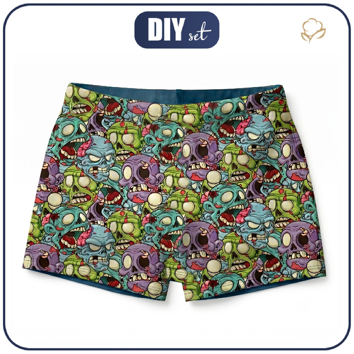Boy's swim trunks - ZOMBIE - sewing set