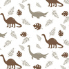 BRĄZOWE DINOZAURY WZ. 3 - dresówka pętelkowa