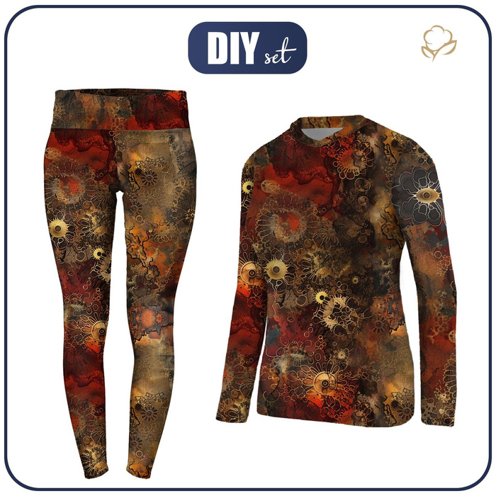THERMO KOMPLET DAMSKI (JANE) - alcohol ink wz.15 - zestaw do uszycia
