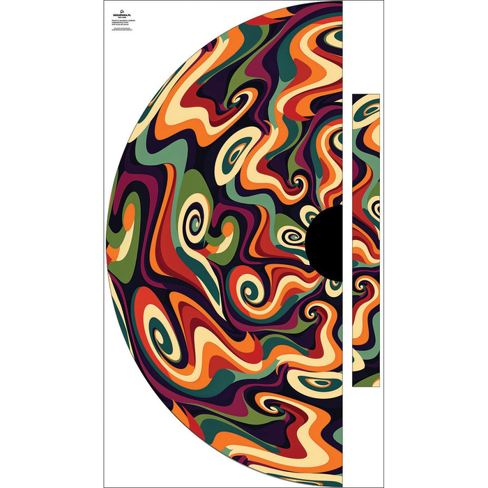 Skirt panel "MAXI" - Viscose jersey/ Abstraction wz.17